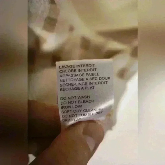 CARVEN PARIS White Beige Knit Gingham Cropped Cotton Vest Large 4/6 Portgual - Picture 8 of 8